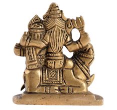 Brass Shiv Parivar Statue With Nandi