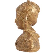 Brass South Indian Goddess Laxmi  Face Bust Statue