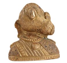 Brass South Indian Goddess Laxmi  Face Bust Statue