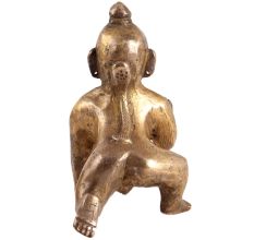 Brass Baby Krishna Laddu Gopal Statue