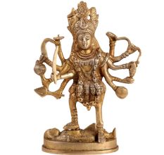 Brass Idol of Sri Hindu Goddess Mata Mahakali Maa