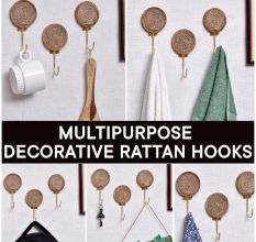 Round Jute wooden Single Wall Hook