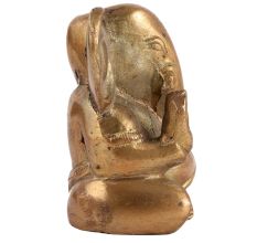 Brass Sri Ganesha IdolÂ Sitting Blessing Pose