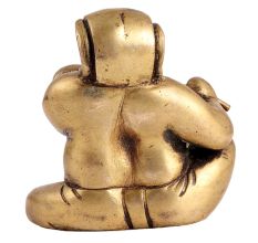 Brass Murli Ganesha Statue