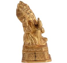 Brass Panchmukhi Ganesha Statue