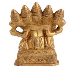 Brass Panchmukhi Ganesha Statue