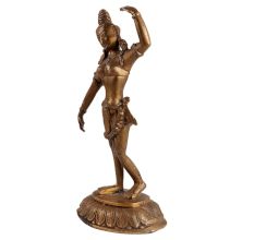 Brass Standing Goddess statue From Nepal