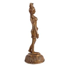 Brass Standing Goddess statue From Nepal