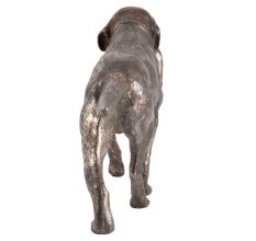Brass Hunting Retriever Dog Statue With Prey In His Mouth