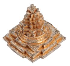Three Dimensional Brass Meru Chakra Or Sri Yantra