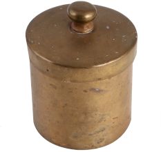 Vintage Brass Canister With Lid