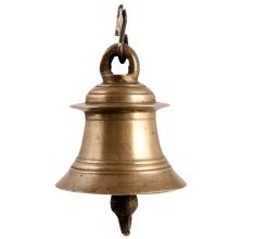 Ethnic Solid Brass Bell For Puja Room