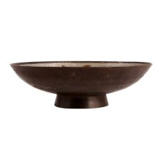 Brass Footed BowlÂ Â With Floral Enamel Work