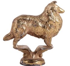 Handmade Brass Collie Dog Figurine