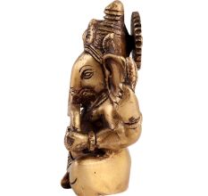 Brass Ganesha Idol With Big Ears