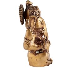 Brass Ganesha Idol With Big Ears