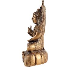 Brass Lord Shiva Statue In Meditation