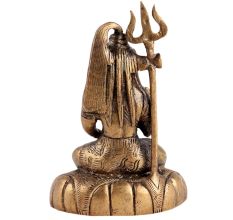 Brass Lord Shiva Statue In Meditation