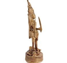 Brass Cosmic Kali IdolÂ In Antique Finish