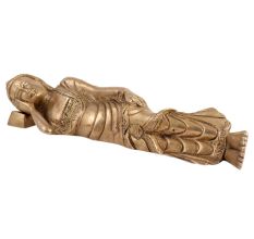Brass Parinirvana Buddha Statue