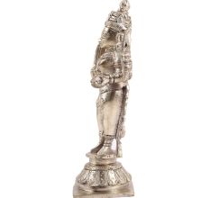 Brass Goddess Mariamman Statue Nickel Finish