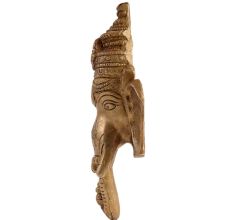 Brass Lord Ganesha Wall Hanging Mask