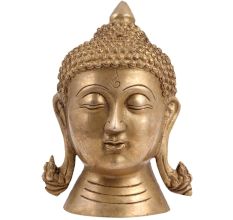 BrassÂ Lord Buddha Meditation Face Statue