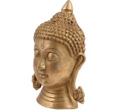 BrassÂ Lord Buddha Meditation Face Statue