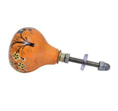 Autumn Floral Hand Pinted Kashmiri Cabinet Knobs