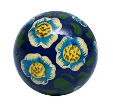 Water Lily Hand Pinted Indian Kashmiri Cabinet Knobs