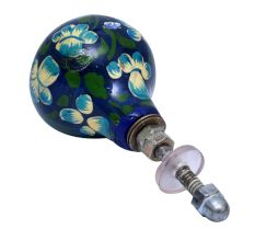 Water Lily Hand Pinted Indian Kashmiri Cabinet Knobs
