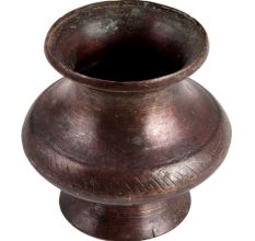 Rare Broad Brass Flower Pot