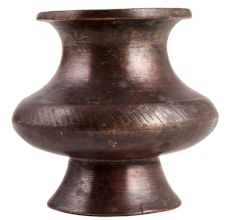 Rare Broad Brass Flower Pot