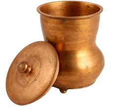 South Indian Brass Milk Pot With Lid