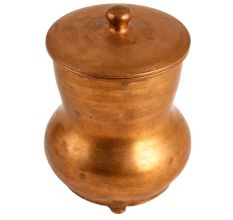 South Indian Brass Milk Pot With Lid
