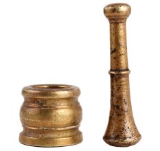 Brass Mortar And pestle Or Indian Kutni