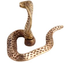 Golden Brass Sheshnag Figurine