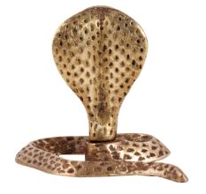 Golden Brass Sheshnag Figurine