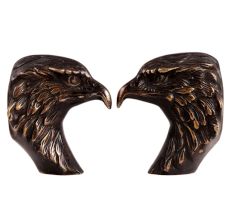 Brass Eagle Head Book End In pair