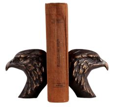 Brass Eagle Head Book End In pair