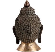 Brass Meditating Buddha Head Idol