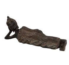 Brass Sleeping Buddha Reclining Statue