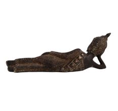 Brass Sleeping Buddha Reclining Statue