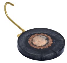 Round Resin And Wood Single Wall Hook