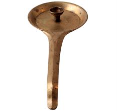 Brass Puja Diya Stand With Handle