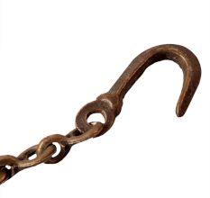 Brass Hanging Oil Wick Diya with Chain