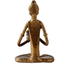 Brass Dhokra Musician Figurine
