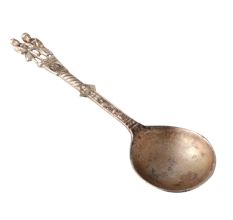Brass Spoon Or Ladle With Man and Women Figurine