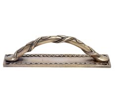 Brass Dhokra Climber Plant With Leaf Door Handle