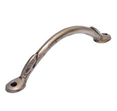Brass Arch With Leaf Motifs Door Handle